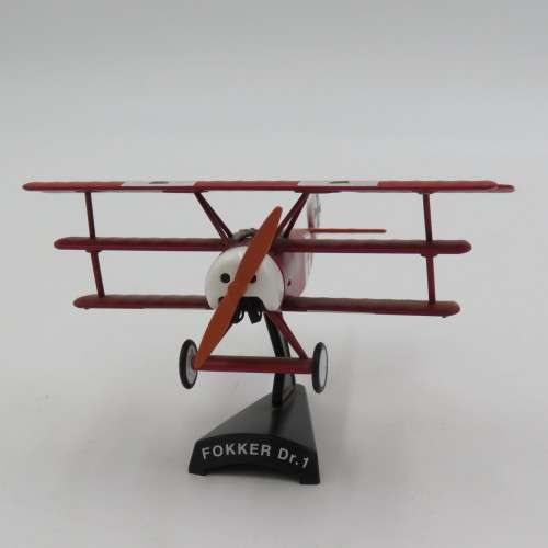 German Fokker Dr.1 die-cast model plane - Scale 1/63
