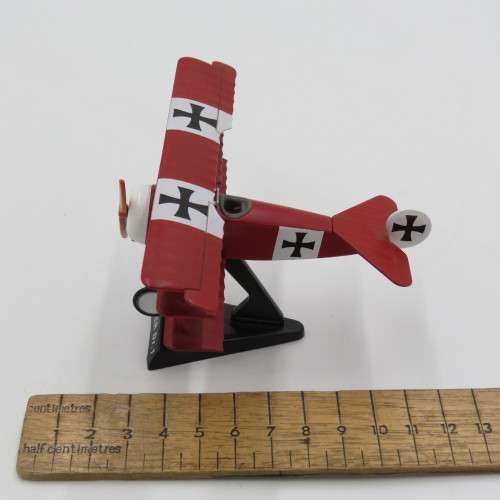 German Fokker Dr.1 die-cast model plane - Scale 1/63
