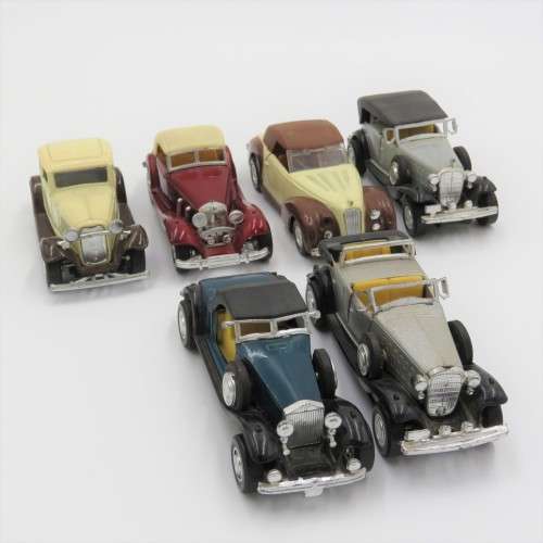 Lot of 6 vintage classic toy cars - Some damage