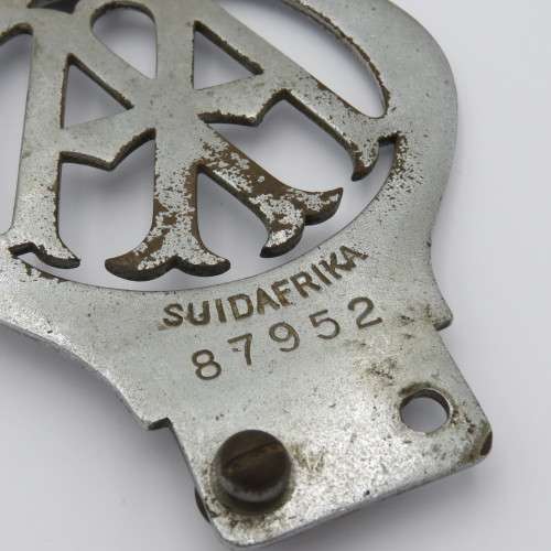 Vintage South Africa AA car badge - #87952