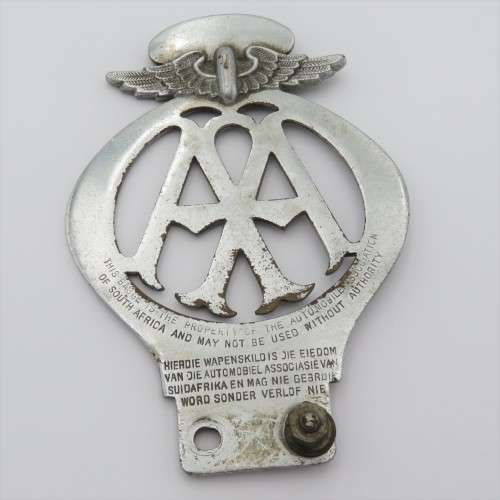 Vintage South Africa AA car badge - #87952
