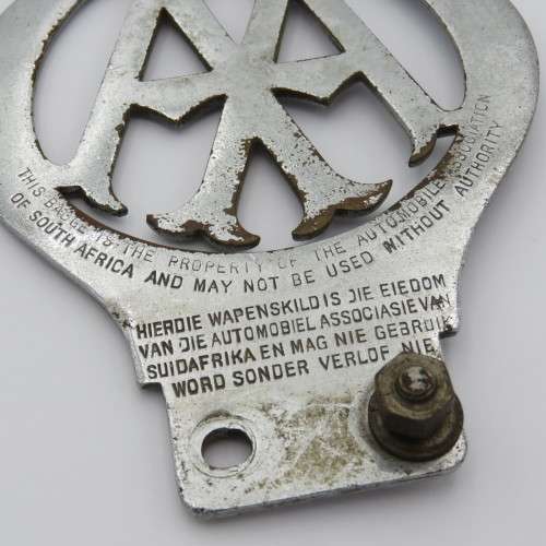 Vintage South Africa AA car badge - #87952