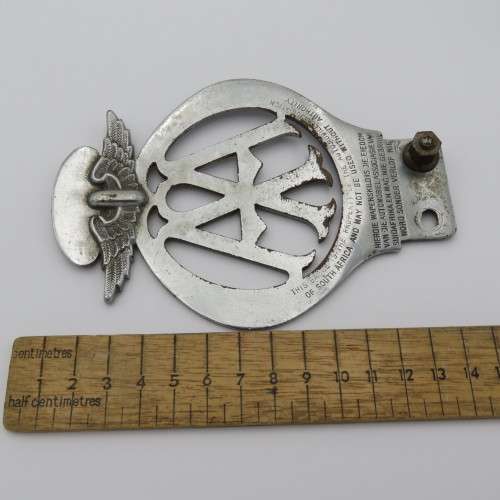 Vintage South Africa AA car badge - #87952