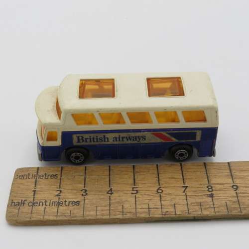 Matchbox Superfast #85 British Airways Airport coach toy car