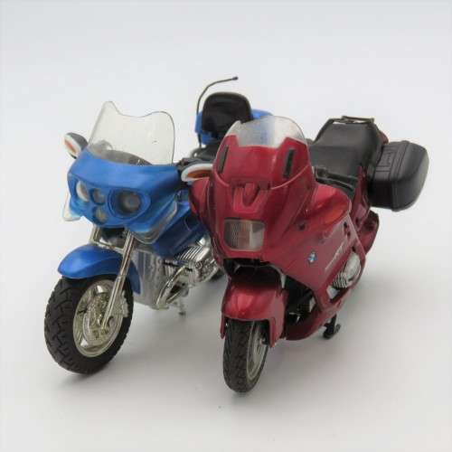 Lot of 2 BMW die-cast motorcycles