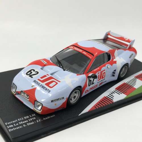 Ferrari 512 BB LM die-cast model car - 24th Le Mans1979 - #62 S.Dini/J.C. Andruet - scale 1/43