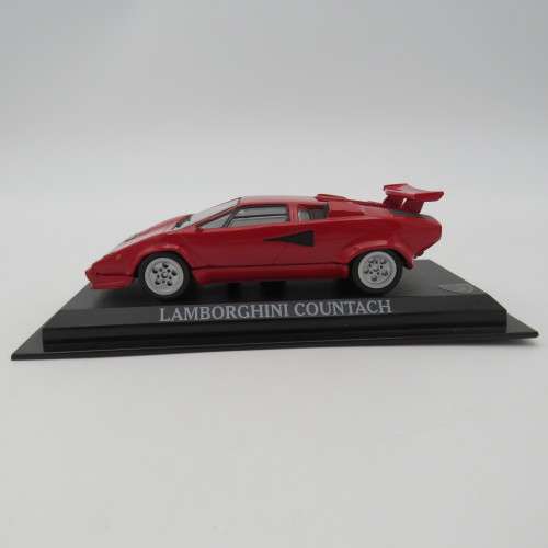 DelPrado 1985 Lamborghini Countach die-cast model car - Mirrors missing - Scale 1/43