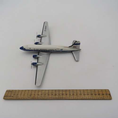SOUTH AFRICAN AIRWAYS DOUGLAS DC-4 LEBOMBO PLASTIC MODEL PLANE - MISSING PROP