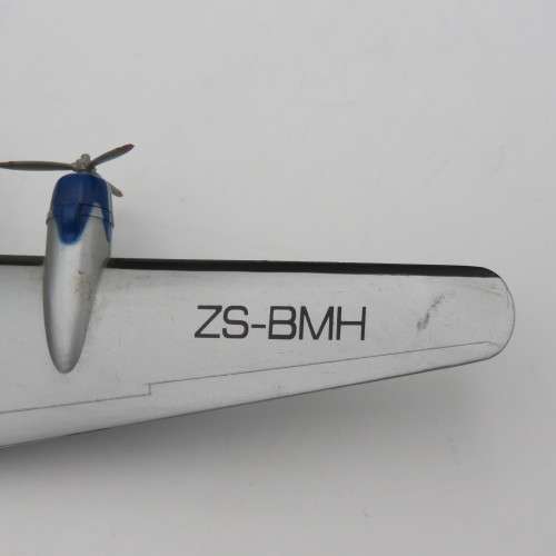 SOUTH AFRICAN AIRWAYS DOUGLAS DC-4 LEBOMBO PLASTIC MODEL PLANE - MISSING PROP
