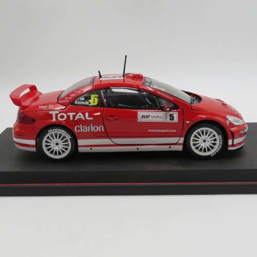 Maisto Peugeot 307 WRC model car #5 Gronholm - Scale 1/18 in box