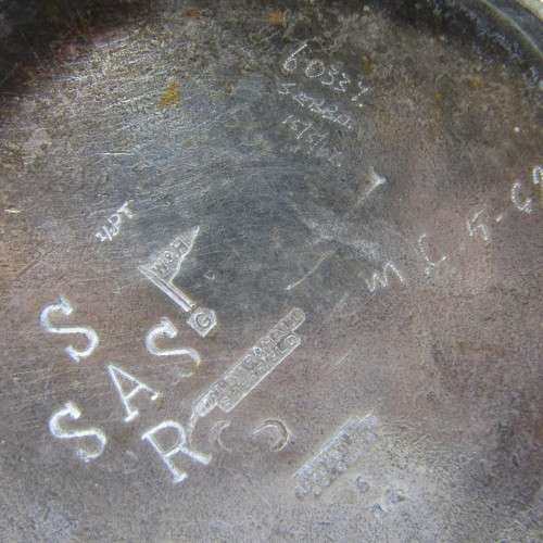 Vintage SA Railways Walker and Hall silver plated tea pot marked SAS/SAR - well used