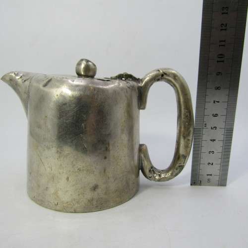 Vintage SA Railways Walker and Hall silver plated tea pot marked SAS/SAR - well used