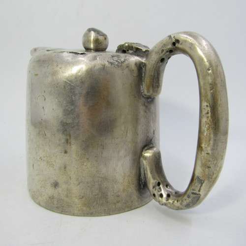 Vintage SA Railways Walker and Hall silver plated tea pot marked SAS/SAR - well used