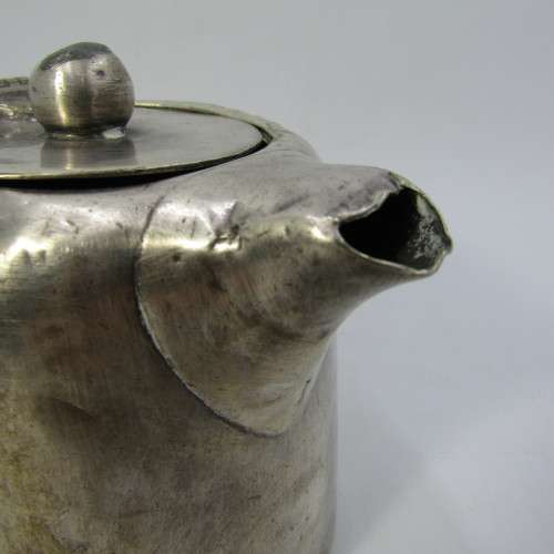 Vintage SA Railways Walker and Hall silver plated tea pot marked SAS/SAR - well used