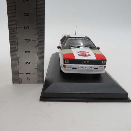 Audi Quattro die-cast rally model car - 1981 Sanremo rally - Scale 1/43