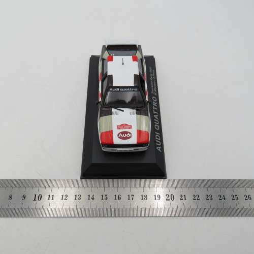 Audi Quattro die-cast rally model car - 1981 Sanremo rally - Scale 1/43