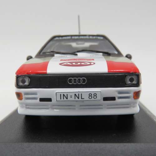 Audi Quattro die-cast rally model car - 1981 Sanremo rally - Scale 1/43