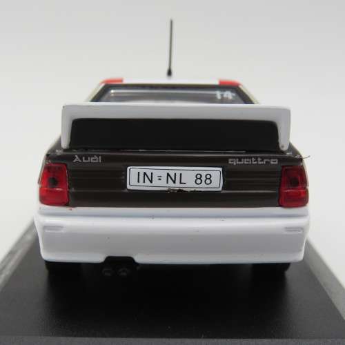 Audi Quattro die-cast rally model car - 1981 Sanremo rally - Scale 1/43