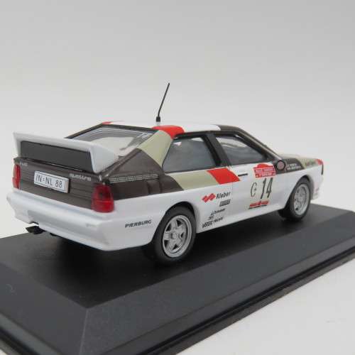 Audi Quattro die-cast rally model car - 1981 Sanremo rally - Scale 1/43