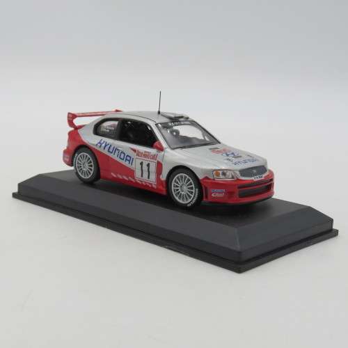 Hyundai Accent WRC die-cast rally model car - 2003 Monte Carlo - Scale 1/43