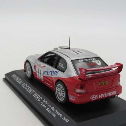 Hyundai Accent WRC die-cast rally model car - 2003 Monte Carlo - Scale 1/43
