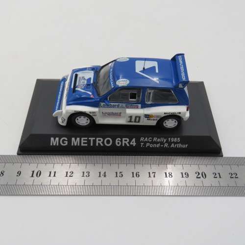 MG Metro 6R4 die-cast rally model car - 1985 RAC Rally - Scale 1/43