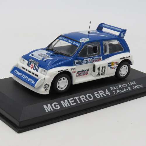 MG Metro 6R4 die-cast rally model car - 1985 RAC Rally - Scale 1/43