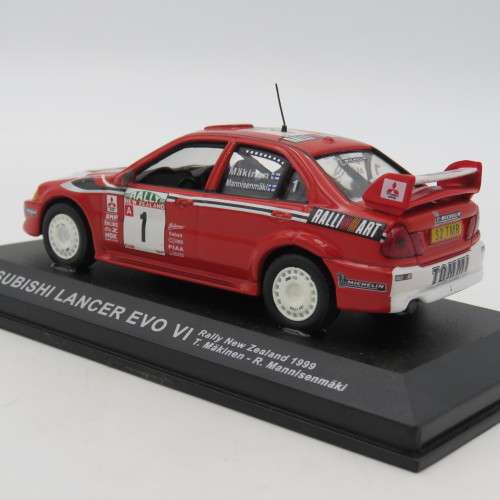 Mitsubishi Lancer EVO VI die-cast rally model car - 1999 New Zealand Rally - Scale 1/43