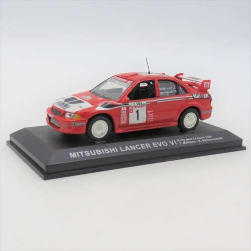 Mitsubishi Lancer EVO VI die-cast rally model car - 1999 New Zealand Rally - Scale 1/43