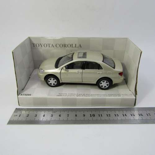 KinSmart Toyota Corolla model car in box - scale 1/36