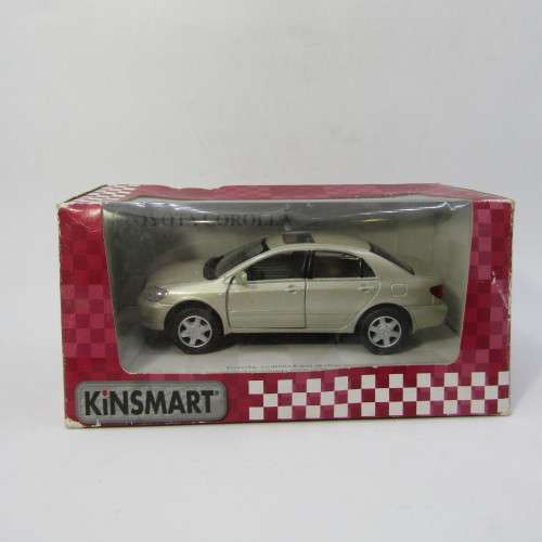 KinSmart Toyota Corolla model car in box - scale 1/36