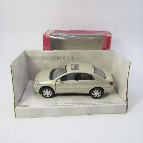 KinSmart Toyota Corolla model car in box - scale 1/36