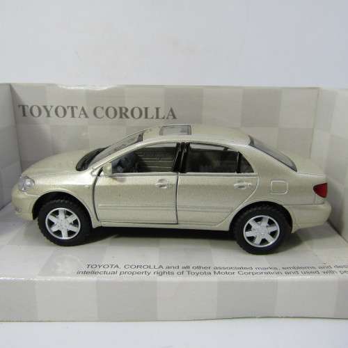 KinSmart Toyota Corolla model car in box - scale 1/36