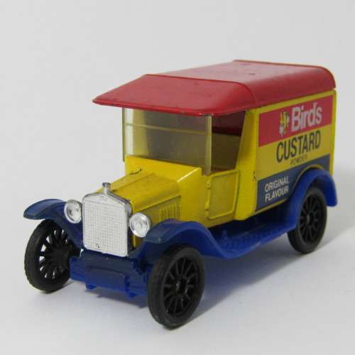 Matchbox 1921 Ford Model T toy car with Bird`s Custard Tampo - scale 1/52