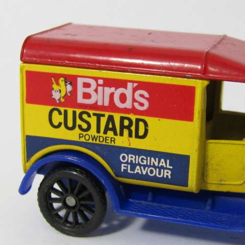 Matchbox 1921 Ford Model T toy car with Bird`s Custard Tampo - scale 1/52
