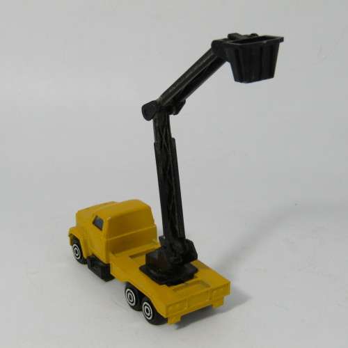 Majorette #283 GMC bucket lift truck toy car - scale 1/100