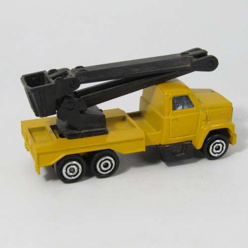 Majorette #283 GMC bucket lift truck toy car - scale 1/100