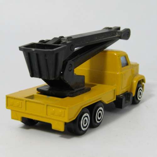 Majorette #283 GMC bucket lift truck toy car - scale 1/100