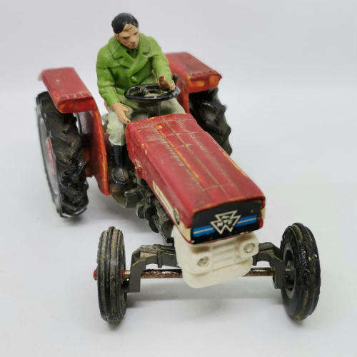 Britains Ltd Massey - Ferguson 135 die-cast tractor - scale 1/32 - front left wheel repaired