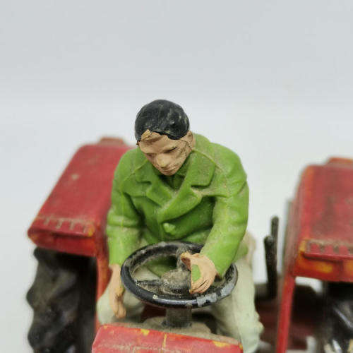 Britains Ltd Massey - Ferguson 135 die-cast tractor - scale 1/32 - front left wheel repaired