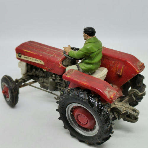 Britains Ltd Massey - Ferguson 135 die-cast tractor - scale 1/32 - front left wheel repaired