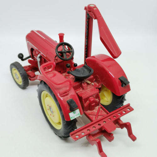 Siku Porsche Diesel Super die-cast tractor with side cutter - scale 1/32
