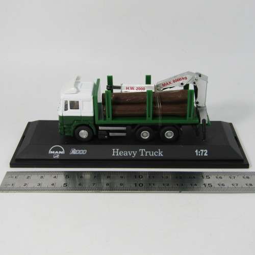 Automaxx MAN F2000 heavy truck with crane die-cast truck in box - scale 1/72