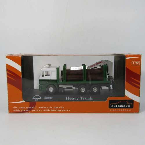 Automaxx MAN F2000 heavy truck with crane die-cast truck in box - scale 1/72