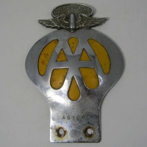Vintage South African AA car badge - A51043