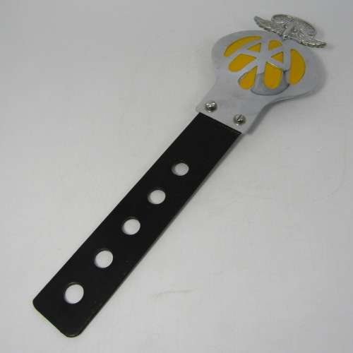 Vintage South African AA car badge with bracket