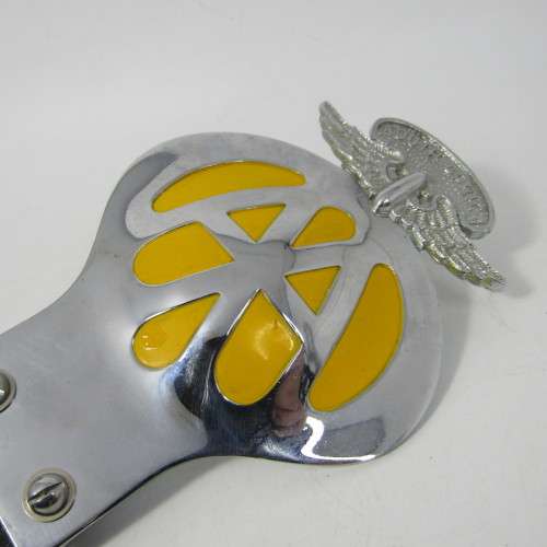 Vintage South African AA car badge with bracket