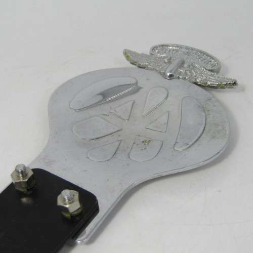 Vintage South African AA car badge with bracket