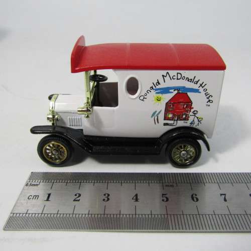 Lledo 1920 Ford Model T van - Ronald McDonald House advertising model car in box
