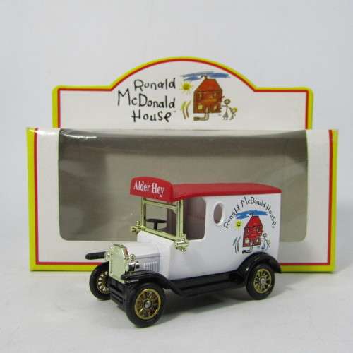 Lledo 1920 Ford Model T van - Ronald McDonald House advertising model car in box